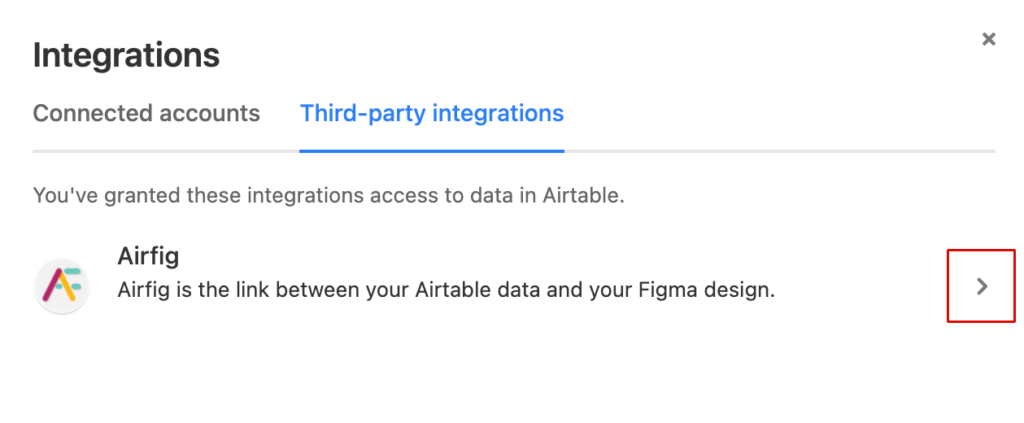 select airfig integration